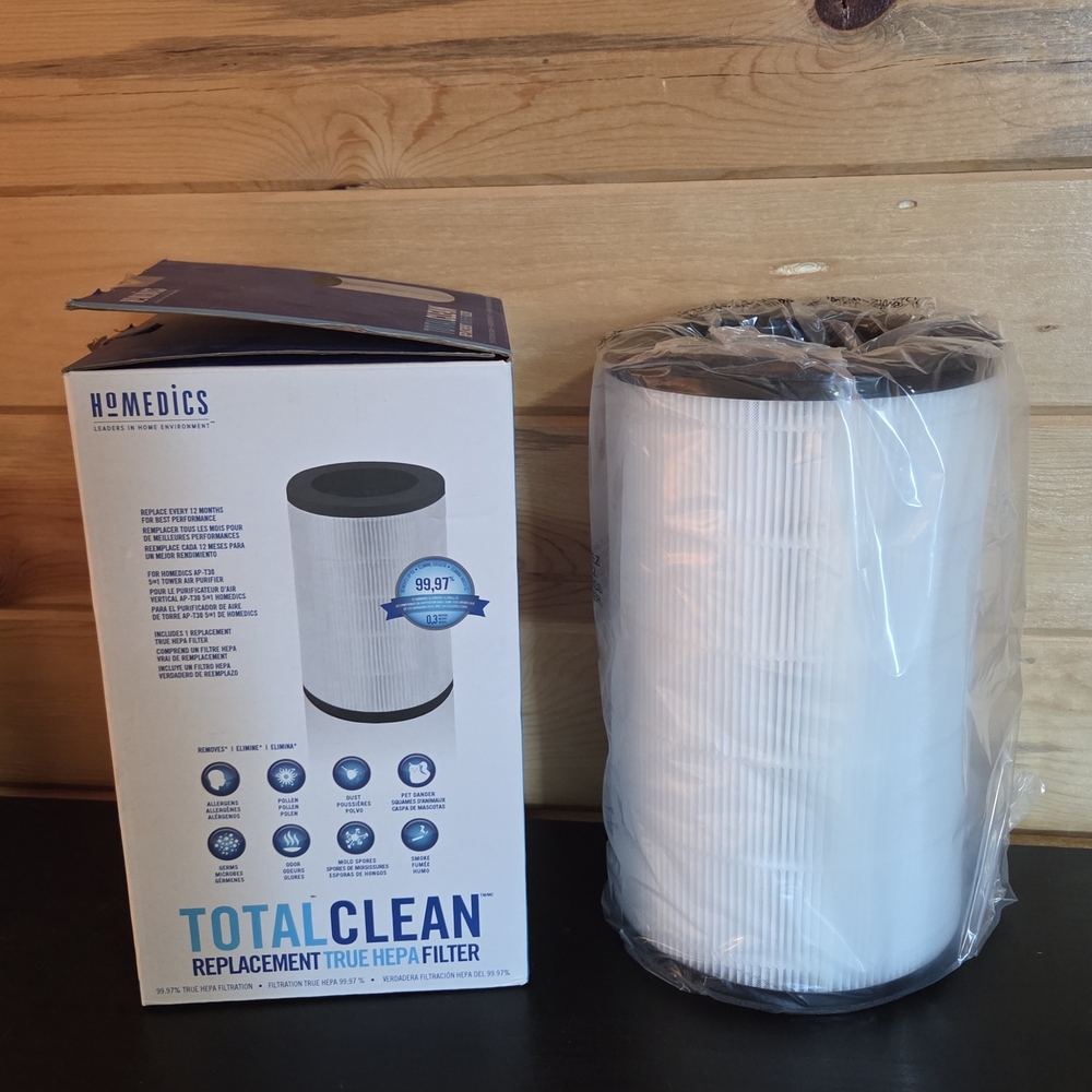 Homedics TotalClean HEPA Filter in White - Picture 2 of 3